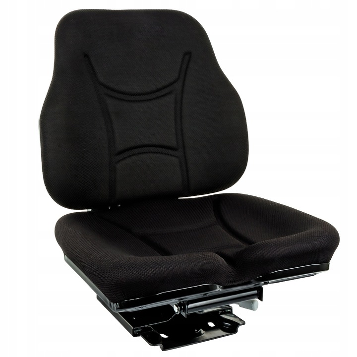 SIEDZENIE DWUCZĘŚCIOWE DO MASZYN ROLNICZYCH BUDOWLANYCH DELUXE TKANINA