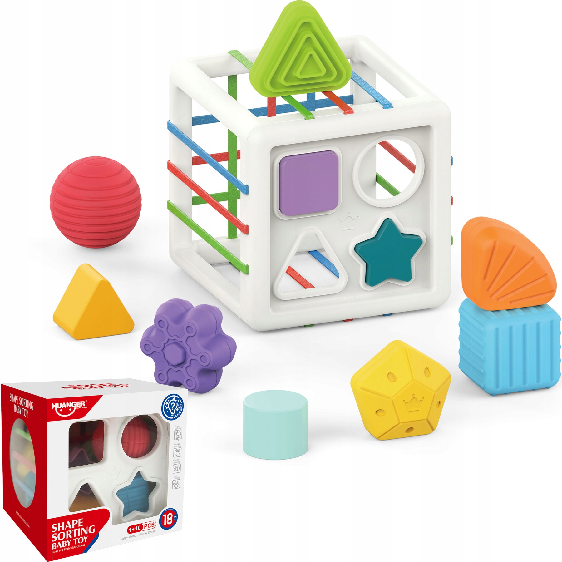 

Sorter Kostka Edukacyjna dla dziecka Montessori