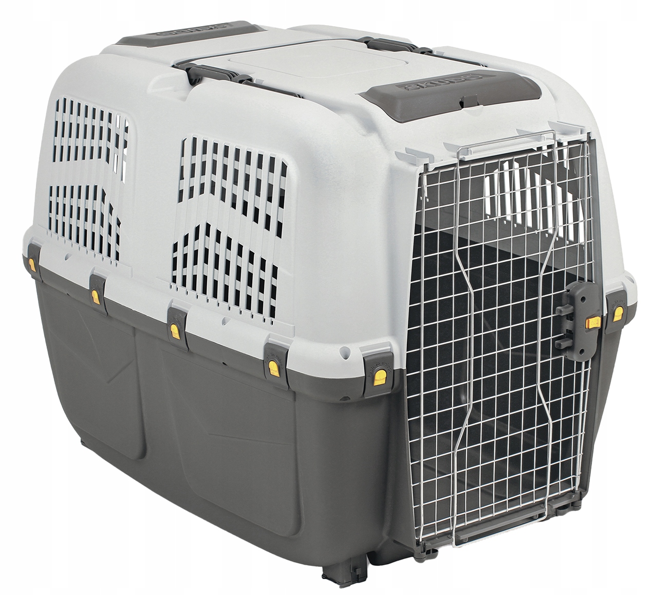 Duży Transporter Iata dla psa kota Skudo 7 Mps Grey 105x73x76cm