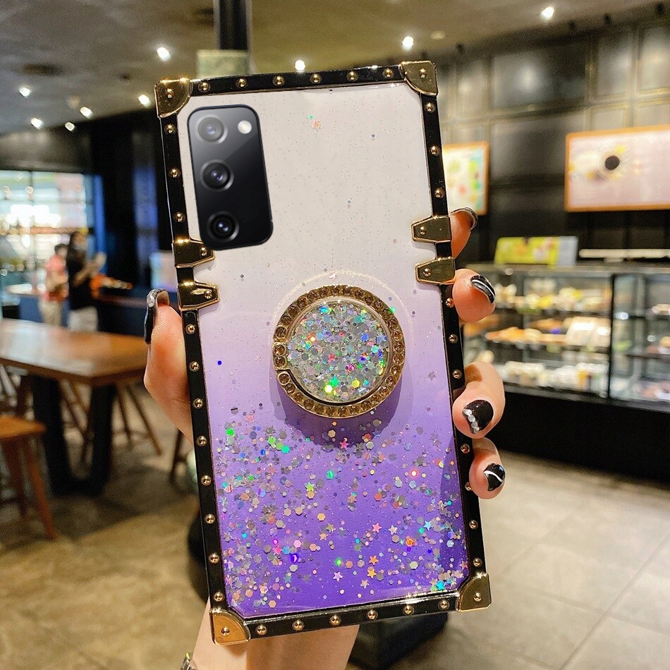 ETUI DO SAMSUNG S20 FE MOCNE BROKAT RING + SZKŁO Dedykowana marka Samsung