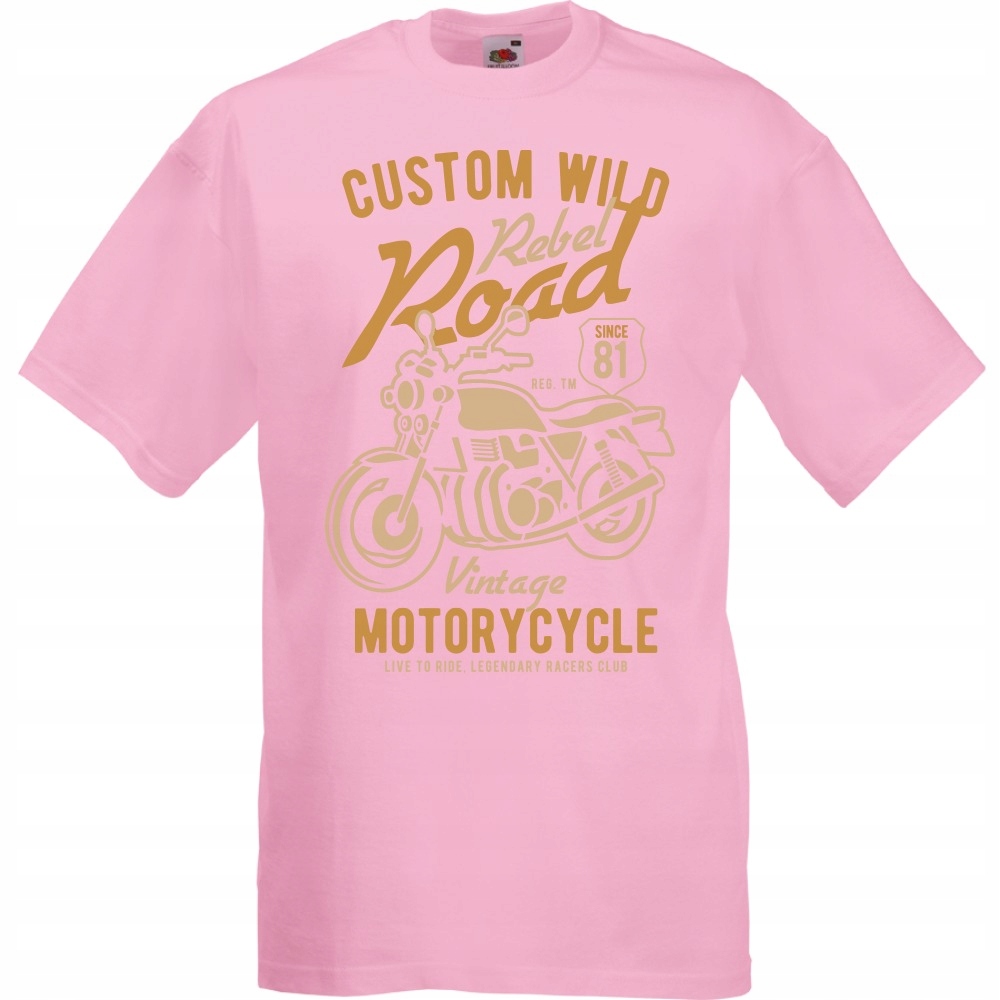 

Koszulka motor motocykl motocyklista L różowa