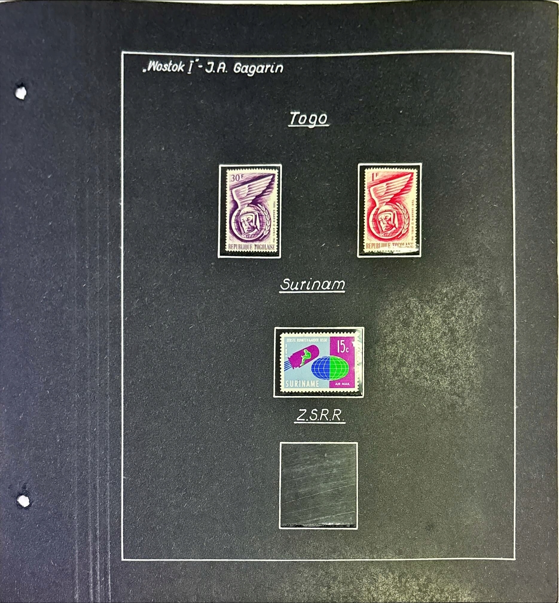 WOSTOK I GAGARIN TOGO SURINAM