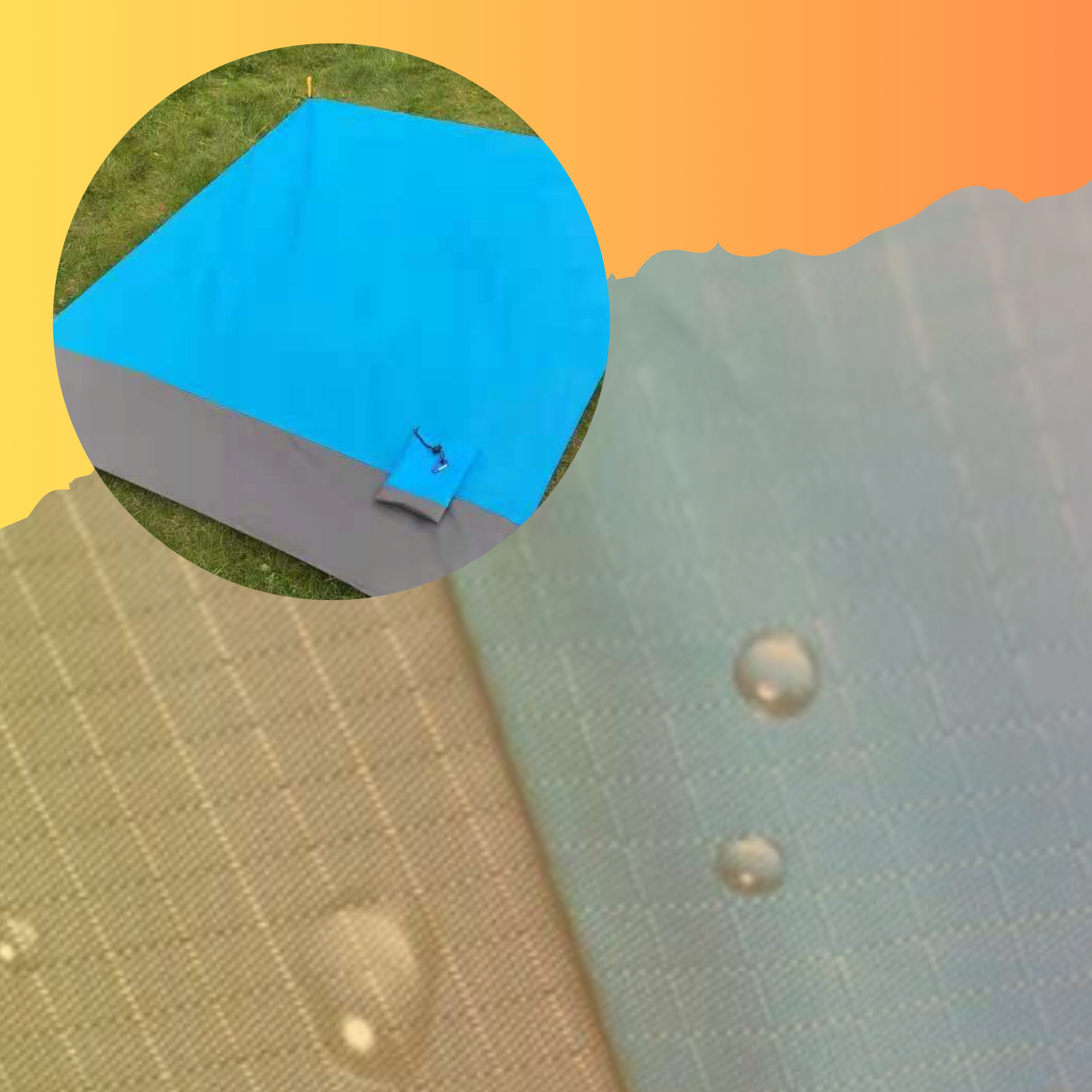 MATA PLAZOWA WODOODPORNA KOC PIKNIKOWY 200 X 145 DUZY RODZINNY Długość (cm) 200