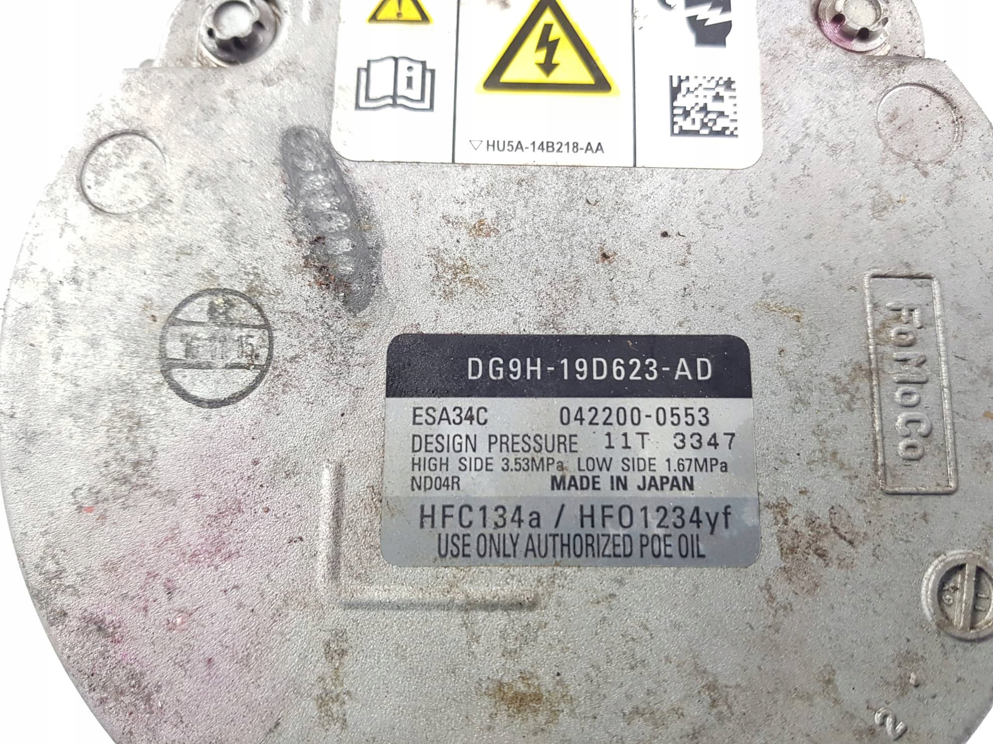 Klimakompressor klimaanlage DG9H-19D623-AD FORD MONDEO MK5 TITANIUM