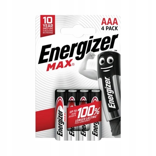 

4x Bateria alkaliczna Aaa LR03 Energizer Max