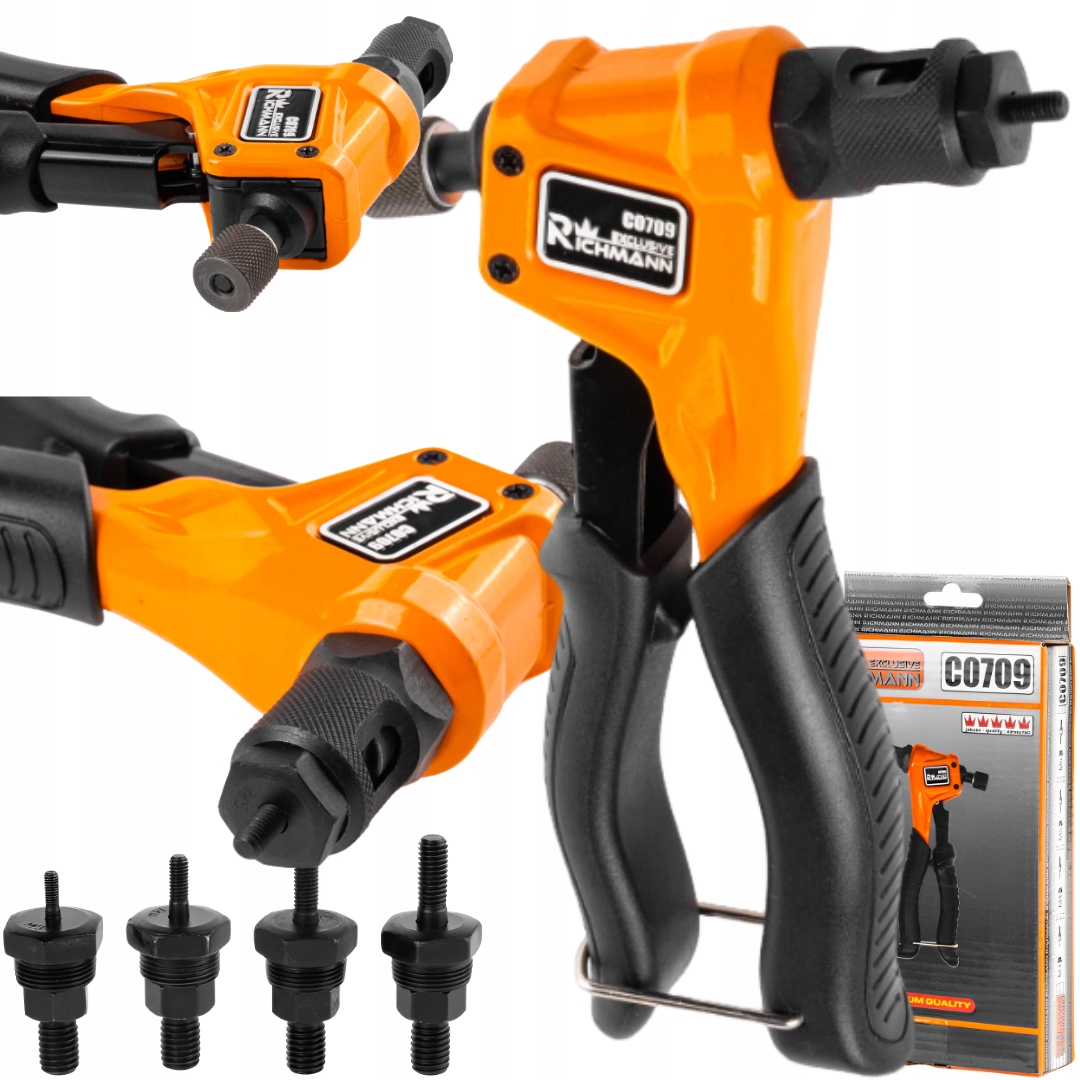 NITOWNICA RĘCZNA DO NITONAKRĘTEK STALOWE I ALU. M3-M6 RICHMAN C0709