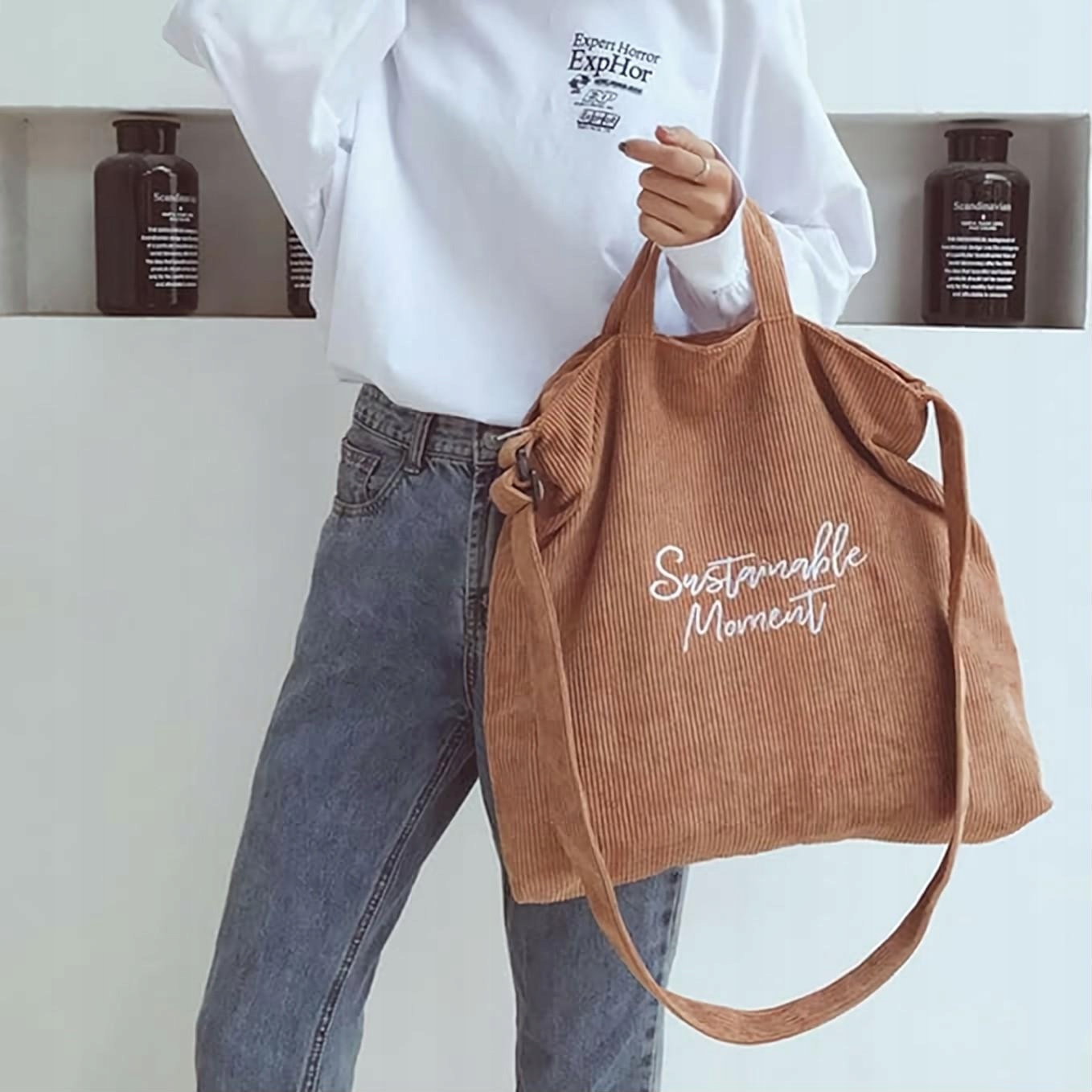 TOREBKA DAMSKA DUŻA POJEMNA TORBA SHOPPER NA RAMIĘ EAN (GTIN) 5903849912365