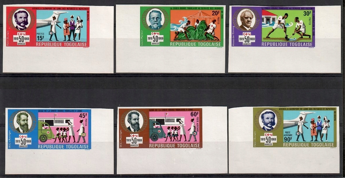 Togo 1969 Mi 728-733B Czyste **