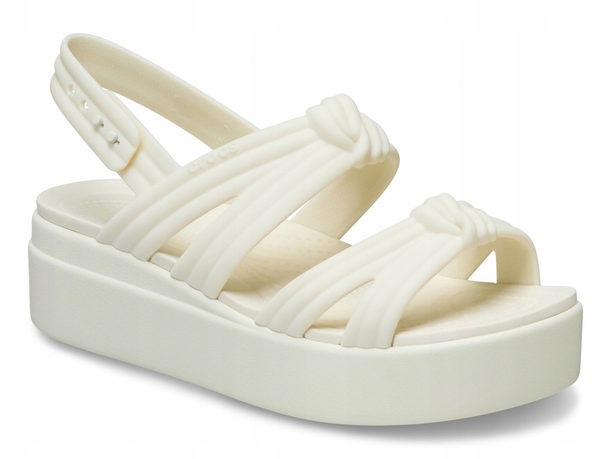 Crocs 212864-105 Brooklyn Low Wedge Knot Sandálové sandály na klínku W9 39-40