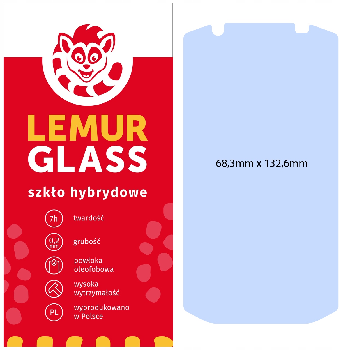 Szkło hybrydowe do Zebra TC72 / TC77 Dedykowany model Zebra TC72 / TC77