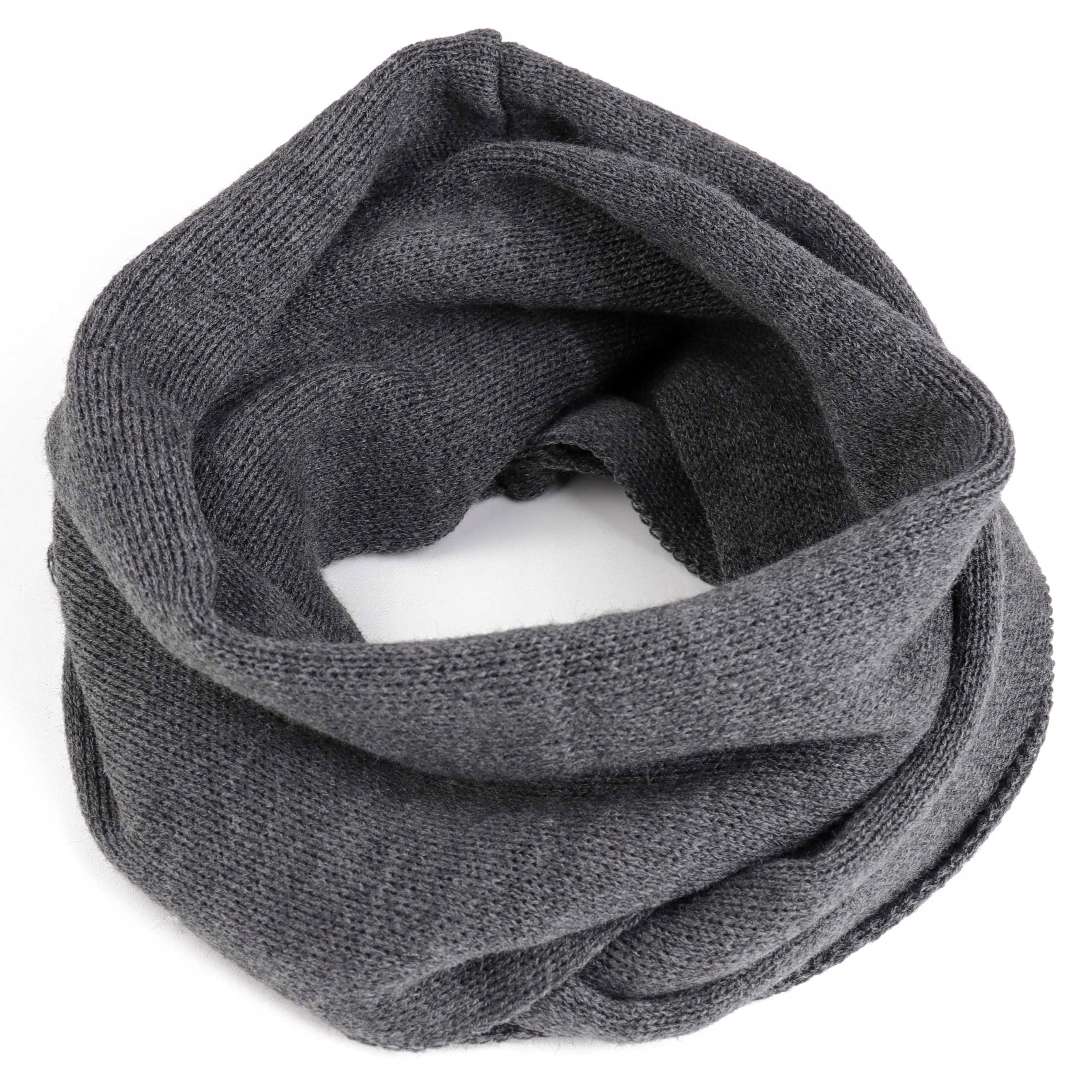 KOMIN tunel damski szal tuba SZARY