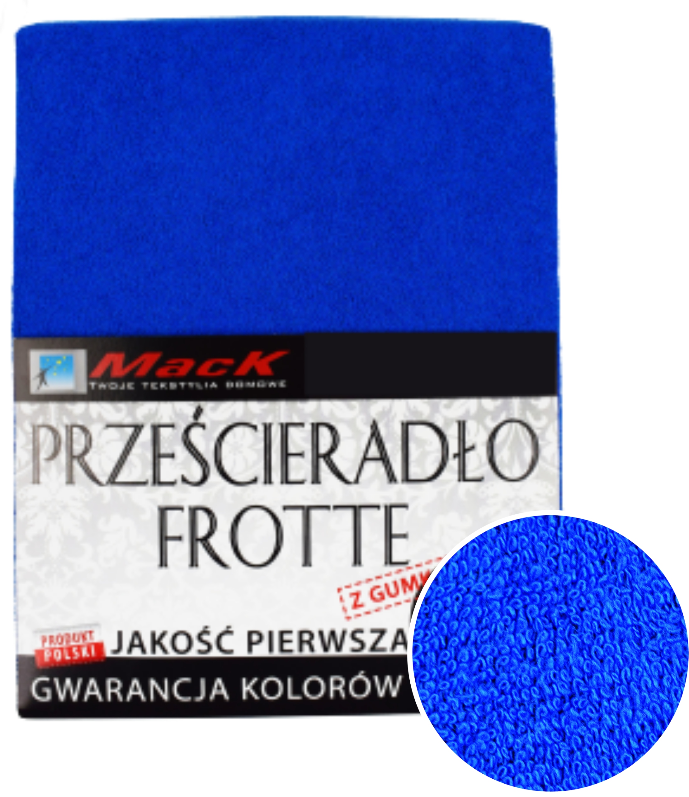 

Prześcieradło Frotte Z Gumką 160X200 granatowy