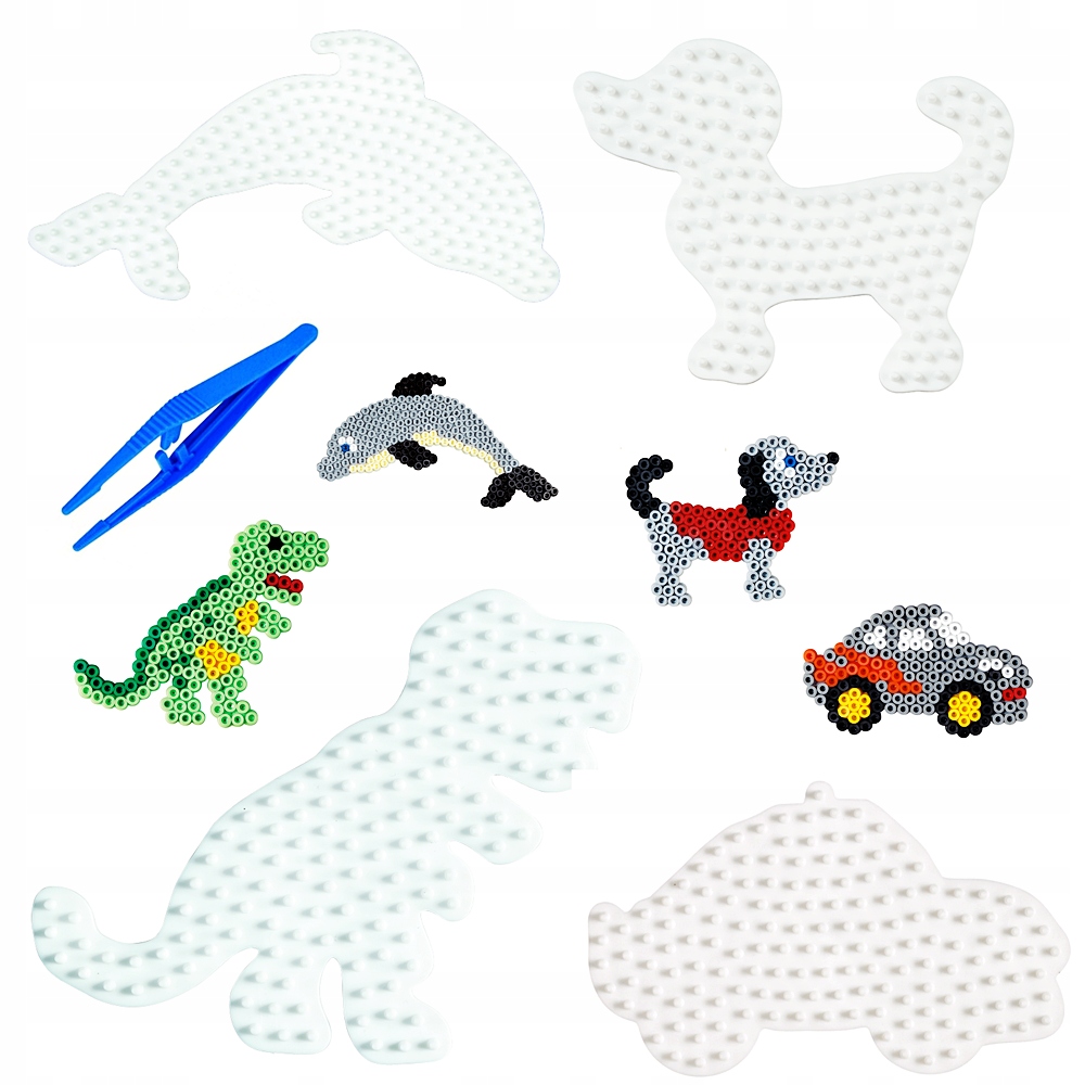 Szablony do koralików pasują z: Ikea Pyssla, Beedz