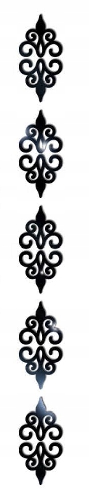 DEKORACJA 3D OZDOBA NAKLEJKA LUSTRZANA NA ŚCIANĘ