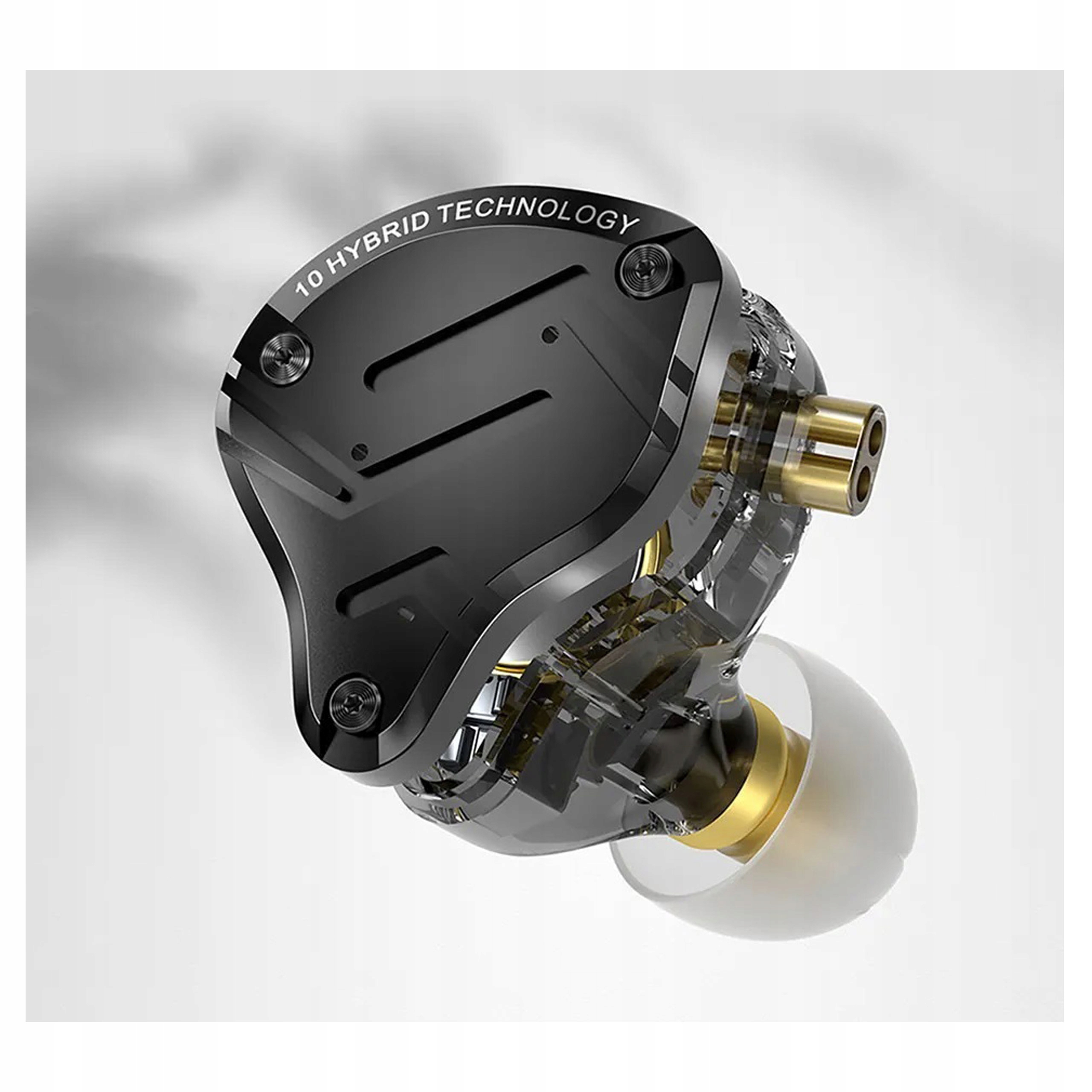 KZ ZS10 PRO X SŁUCHAWKI DOKANAŁOWE HYBRYDOWE PRZETWORNIKI DD + BA Stan opakowania oryginalne