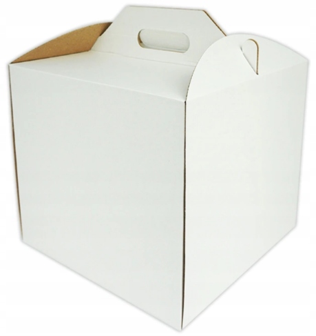 

Opakowanie Karton na Tort 28x28x25cm Białe Pudełko