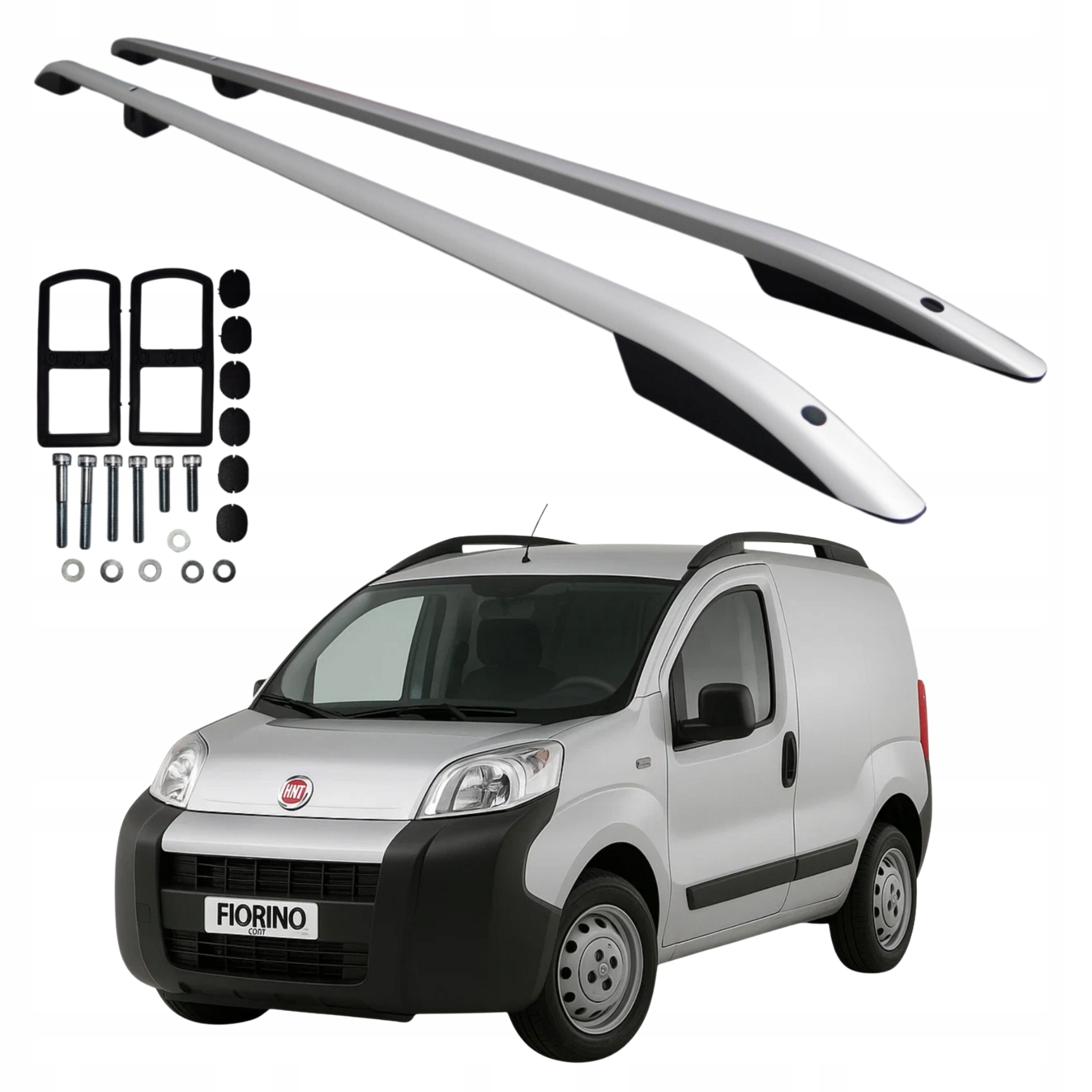 Střešní nosiče (hagusy) pro Fiat Qubo, Fiorino, Citroen Nemo, Peugeot Bipper (2008–2024) – odolné provedení