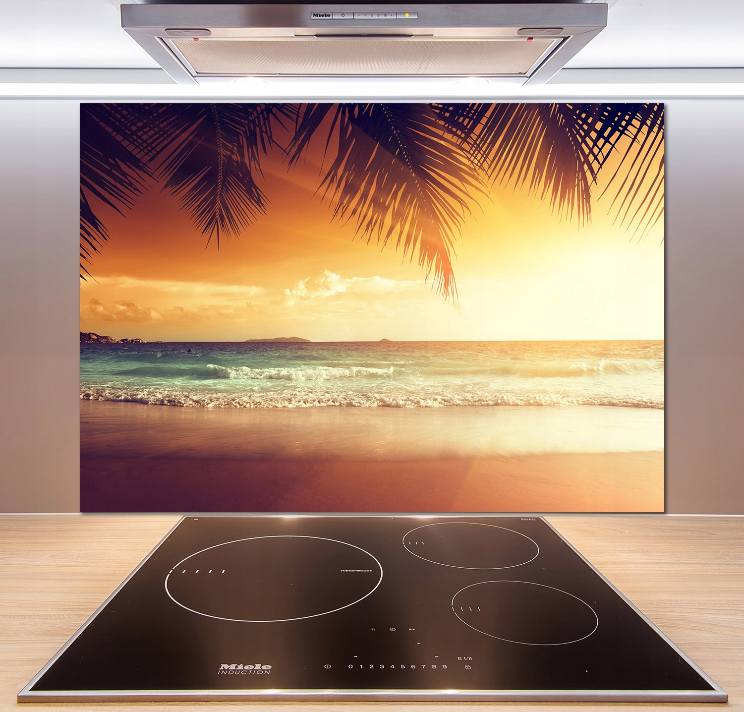 

Panel do kuchni Tropikalna plaża 100x70 cm + Klej