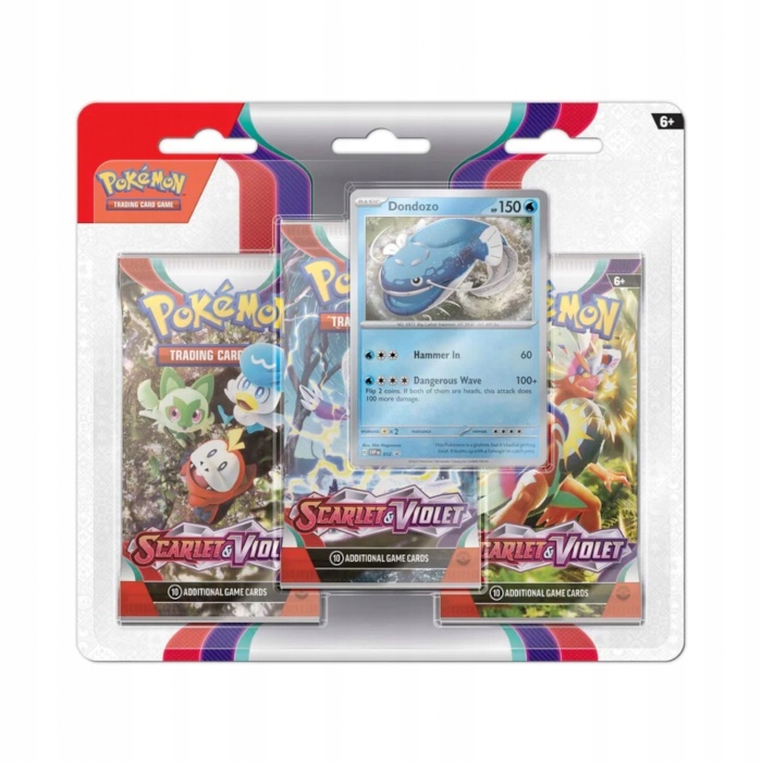 Zestaw kart Pokemon Tcg: Scarlet&Violet Base Set Dondozo 3-Pack Blister