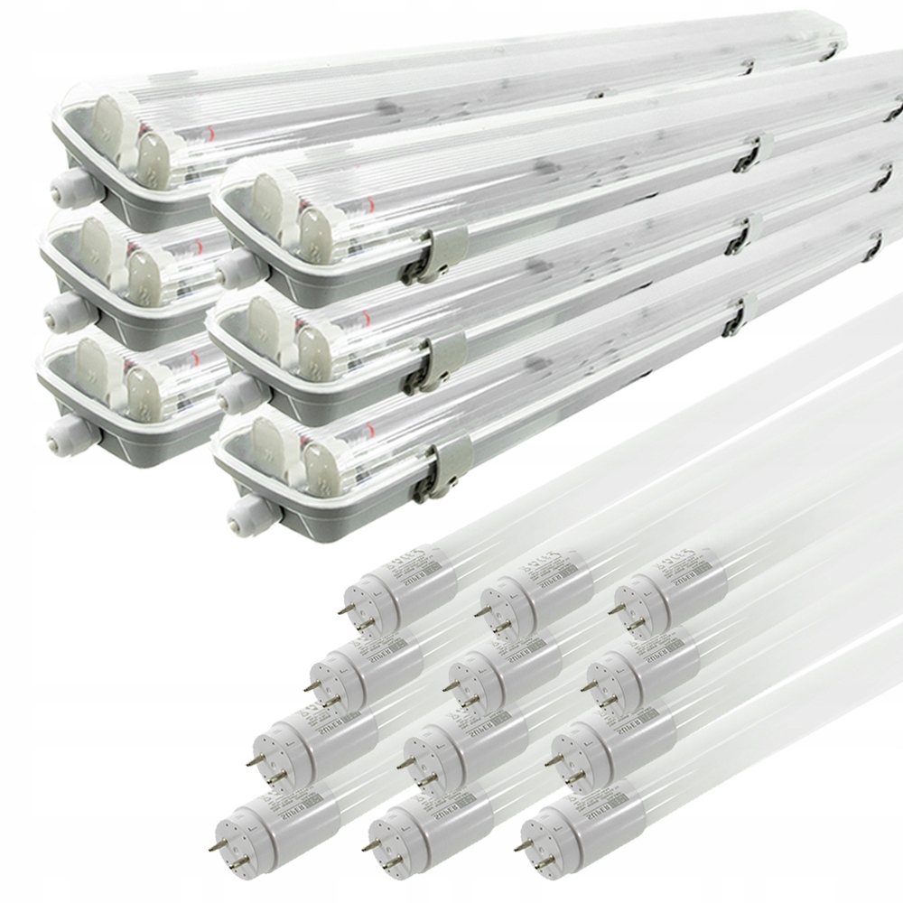 

6x Oprawa hermetyczna120 2x Świetlówki Led