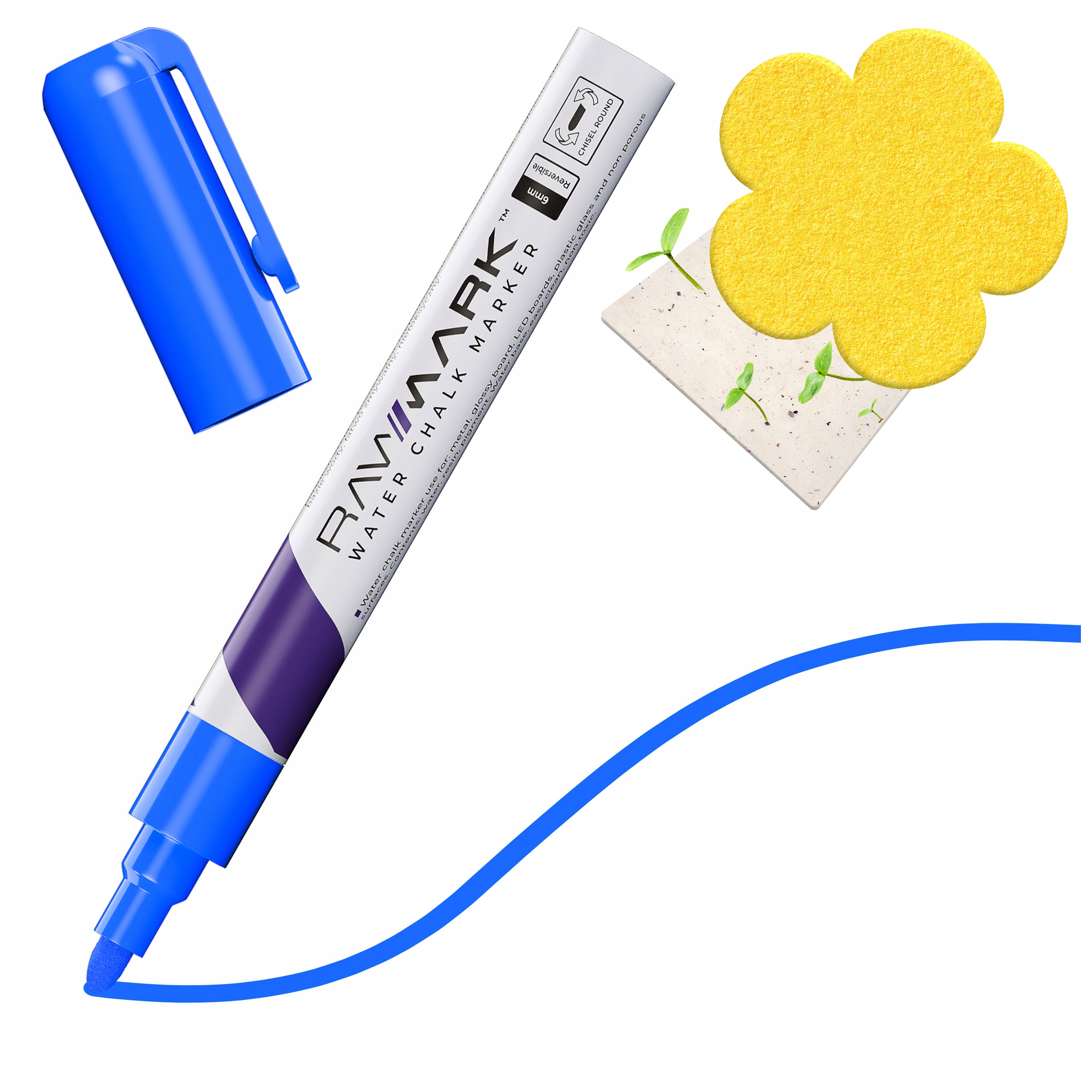 PISAK KREDOWY PIGMENTOWY do tablic GRANATOWY