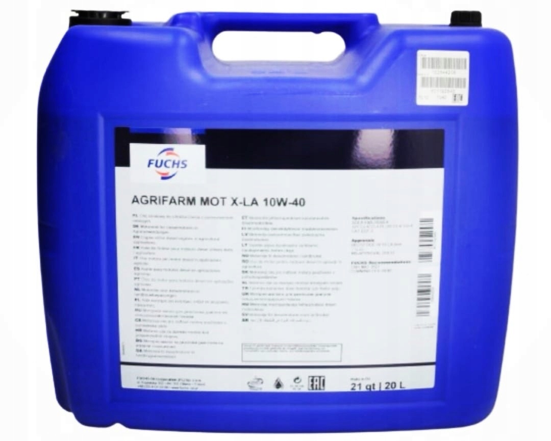1074132020.04 - Масло Agrifarm MOT X-LA 10W40 20L Fuchs