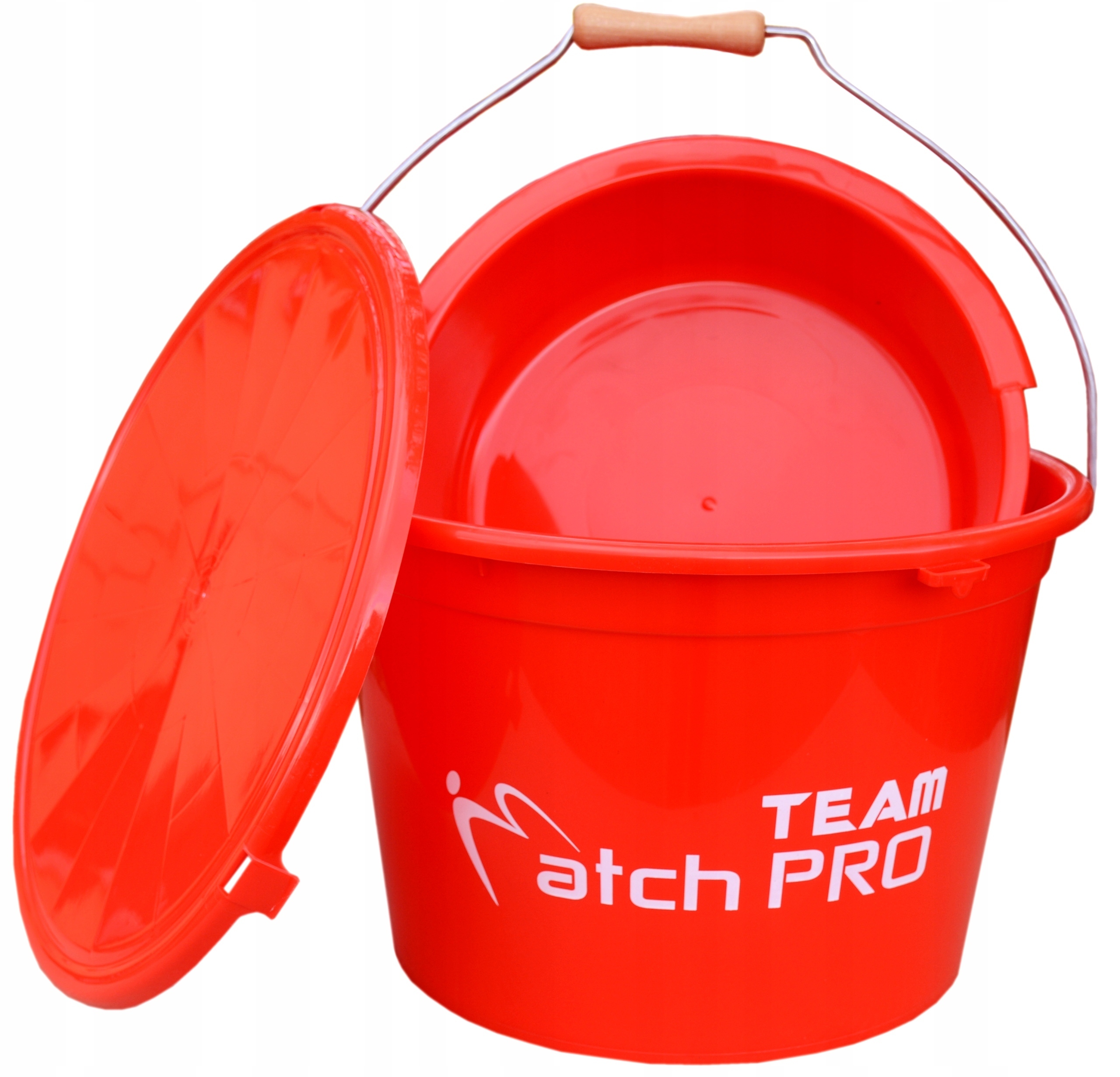 MatchPro Wiadro 18L miska 5L Pokrywka Red