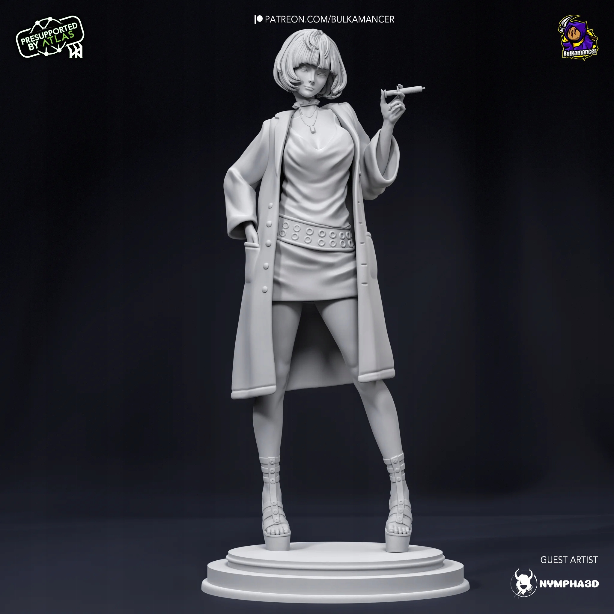 Figurka Tae Takemi Persona 5 Bulkamancer Sculpts 3D tisk