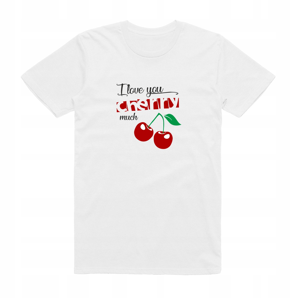 

L - Koszulka T-shirt I Love You Cherry Very Much