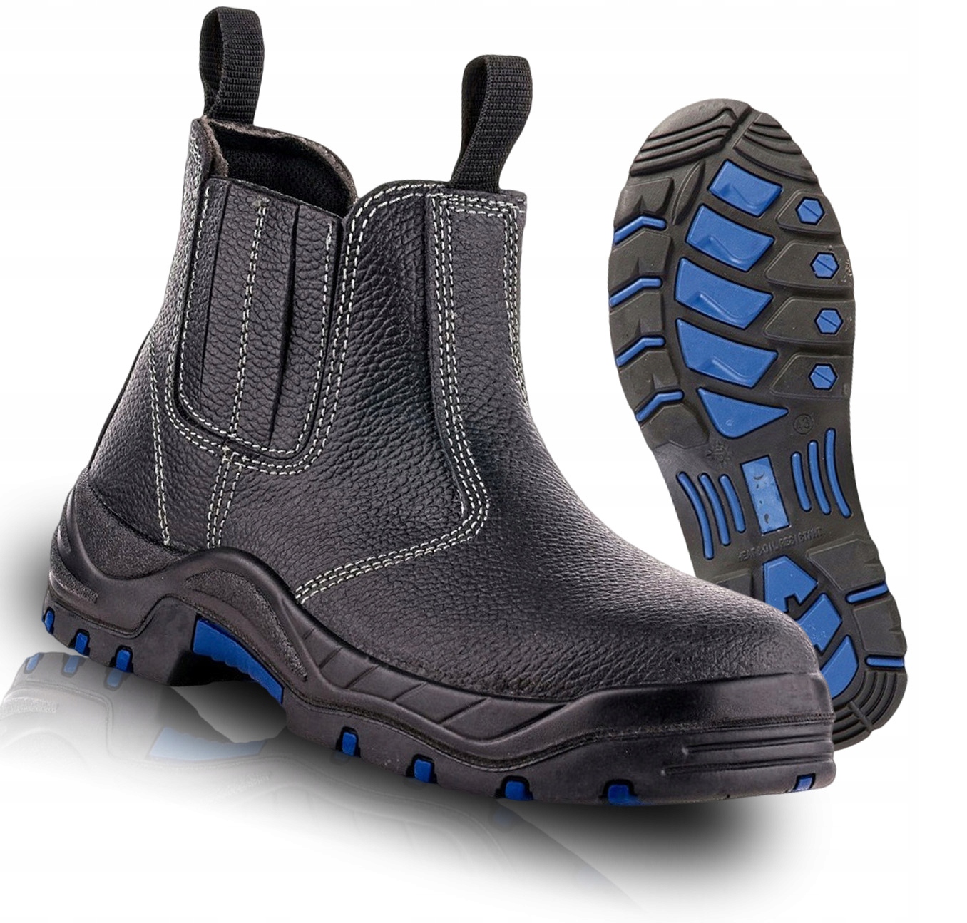 Buty Robocze Skórzane Sztyblety Spawalnicze Stalowy Podnosek VM Quito S1 44