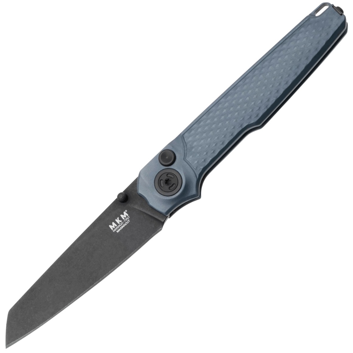 Mkm Mk Mi-agyb Miura nóż kieszonkowy 6,9 cm, Dark Stonewash, szary, aluminium