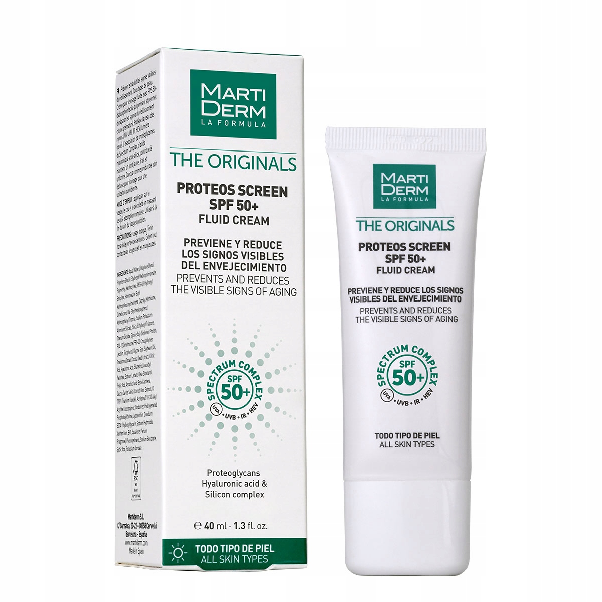 Martiderm The Originals Proteos Screen SPF50+ krem ochronny do twarzy 40ml