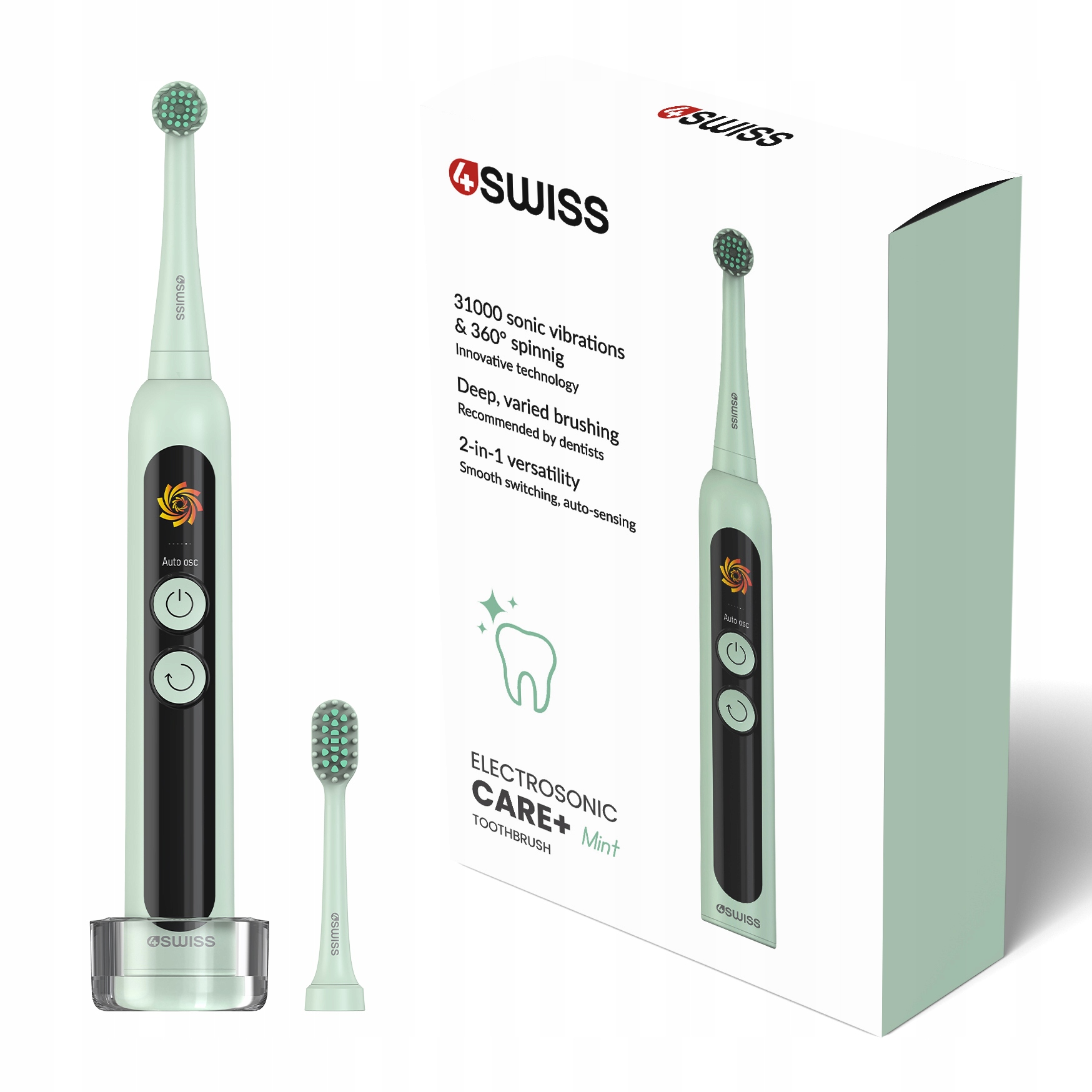 Szczoteczka soniczna ST216 Electrosonic Care+ Mint 30h 12 trybów timer