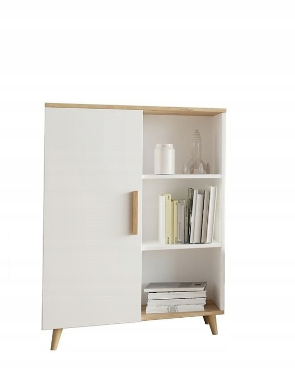 Stojaca skrinka Oslo 80x3 x112 cm dub artisan/biela
