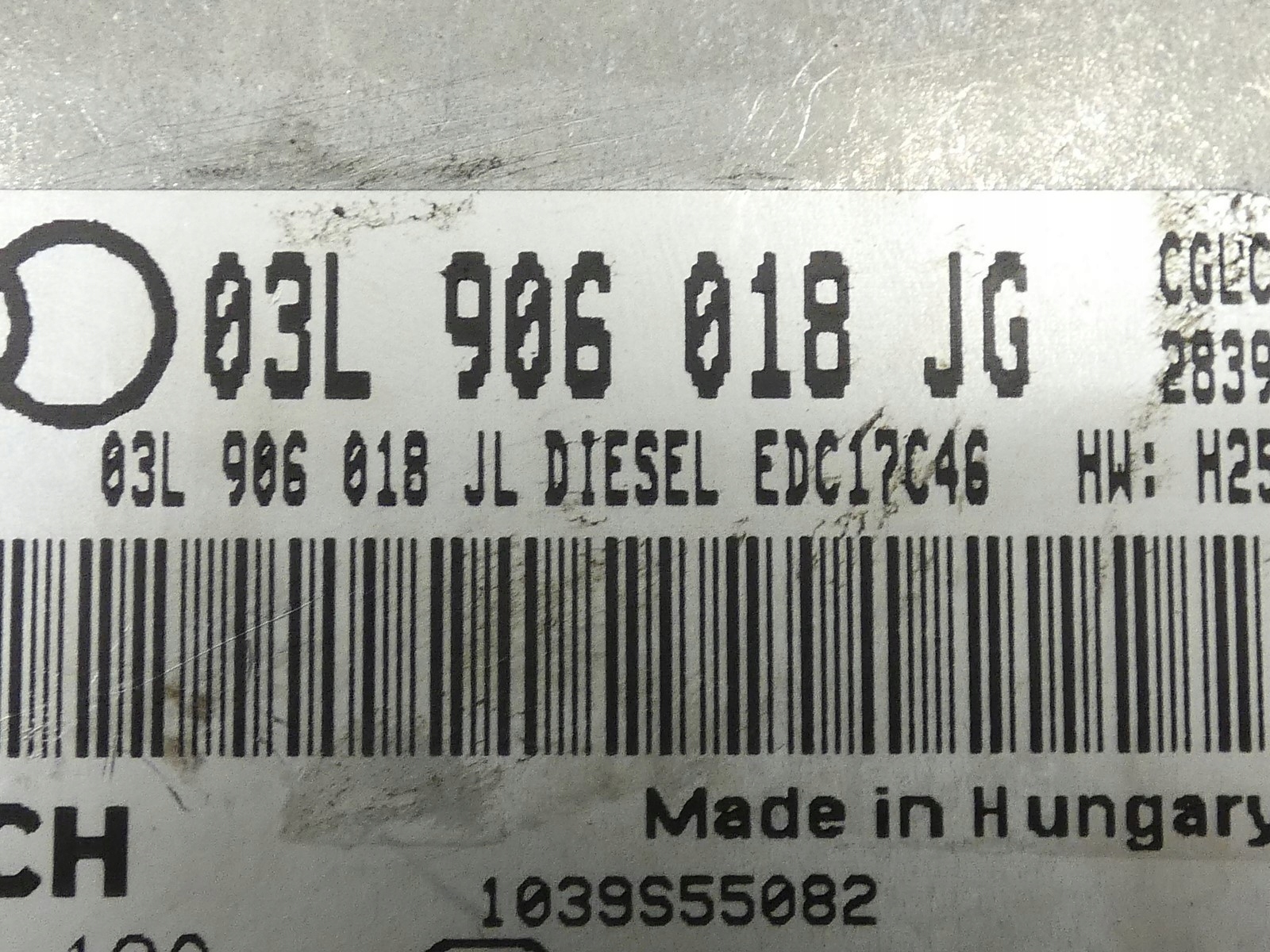 control unit computer of the engine AUDI A4 B8 A5 8T LIFT 2.0 TDI CGL 03L906018JG