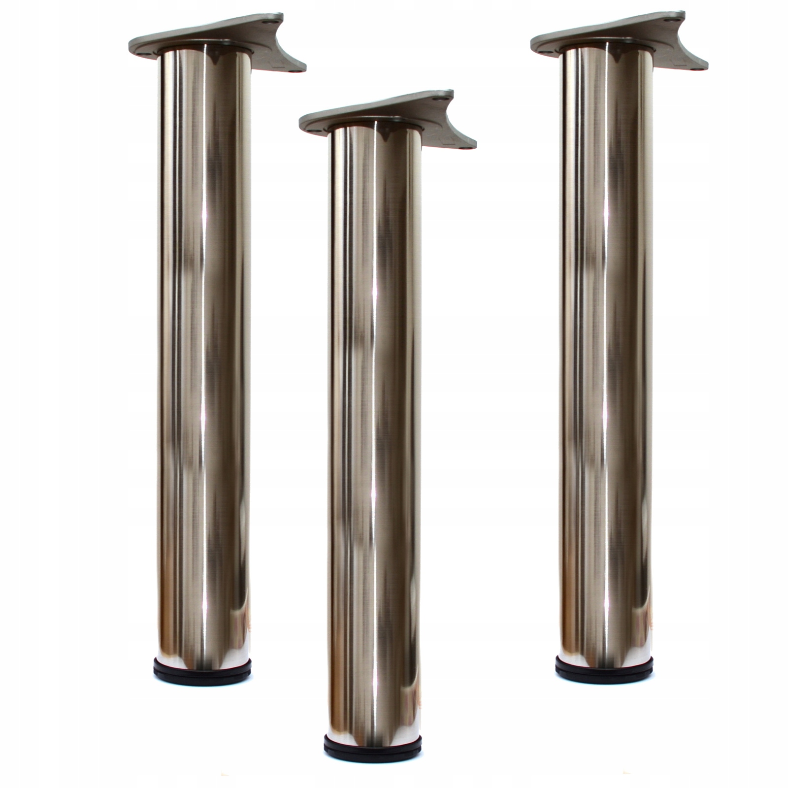 

3x Nogi Do Stołu Biurka Regulacja 870mm Inox