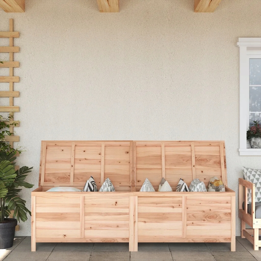 vidaXL Zahradní úložný box 198,5 x 50 x 56,5 cm masivní jedlové dřevo