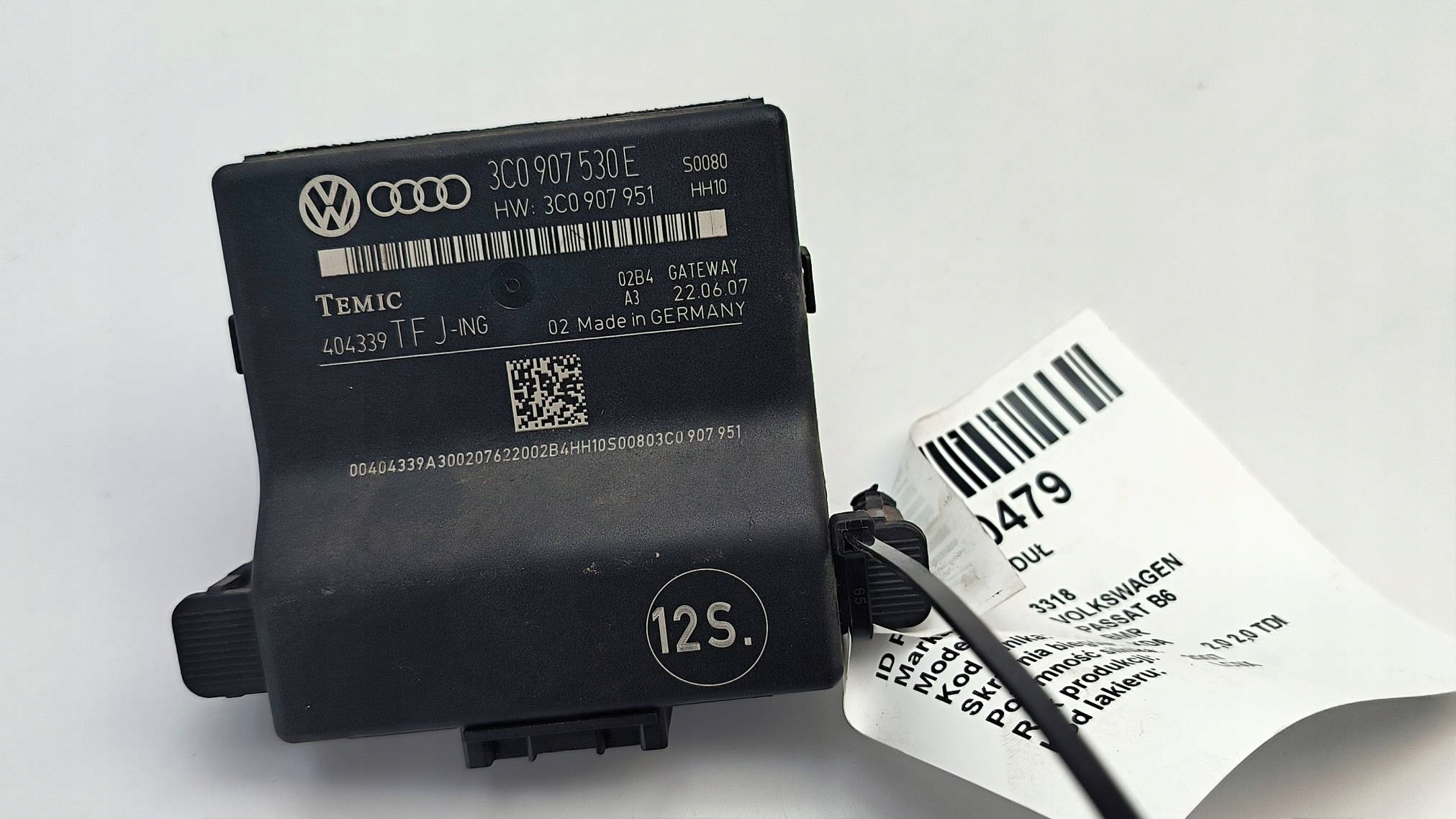 modulo parcheggio PDC 3C0907530E VOLKSWAGEN PASSAT B6