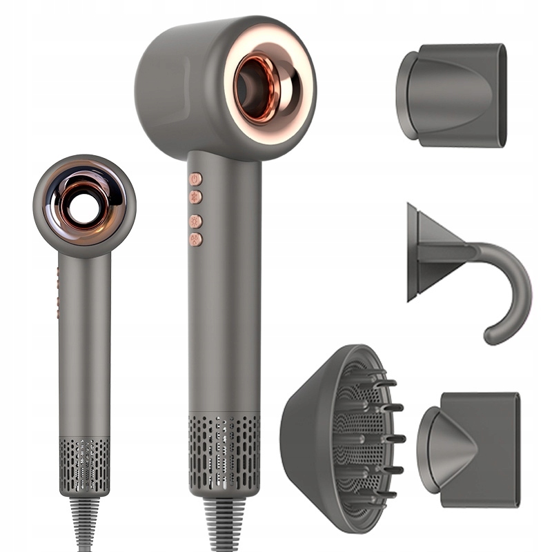 Profesionální Vysoušeč Vlasů S Ionizací 1600W 4 Nástavce Hair Dryer