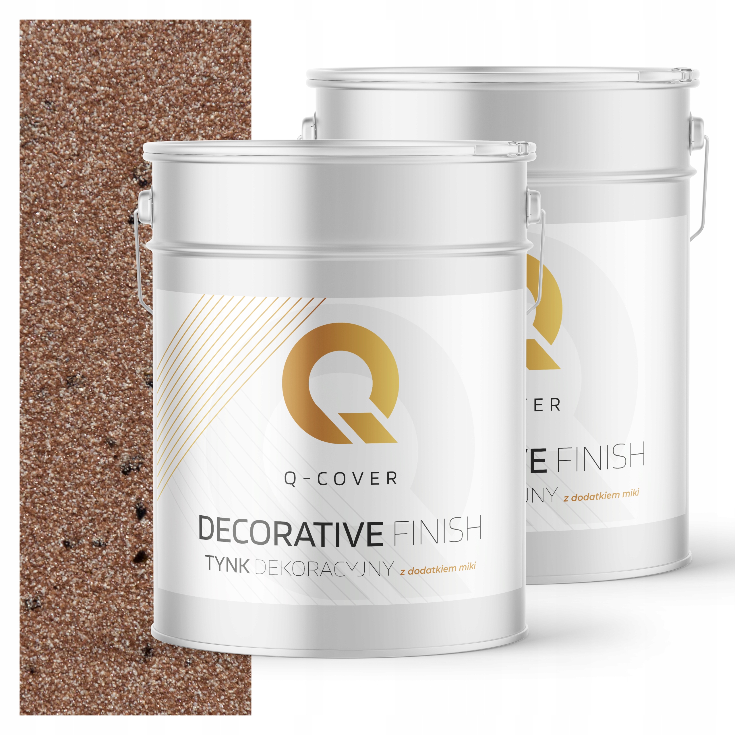 Mozaiková Omítka Jemnozrnná Barva Hnědá S Černou Mikou D815 15 kg