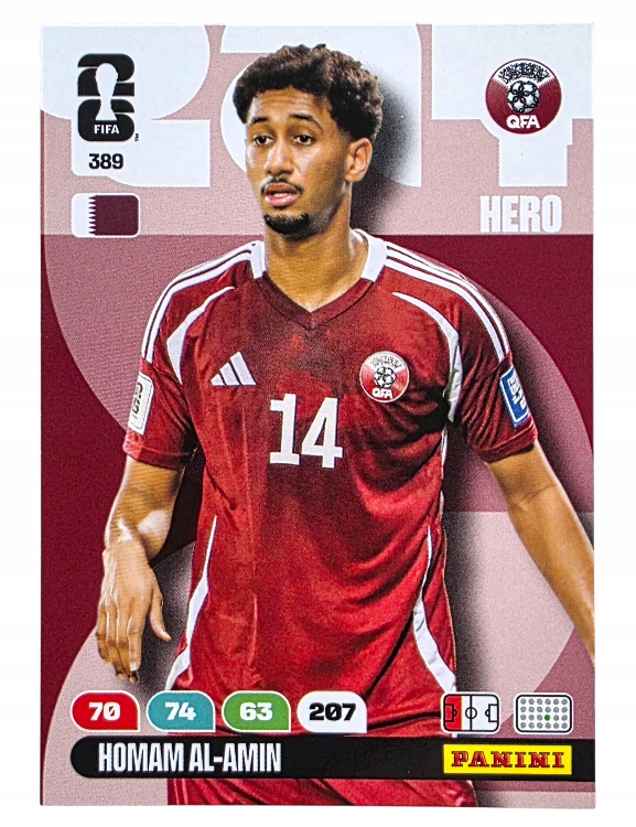 Karty Piłkarskie do albumu Panini World Cup 2026 Hero Katar 389 Al-Amin