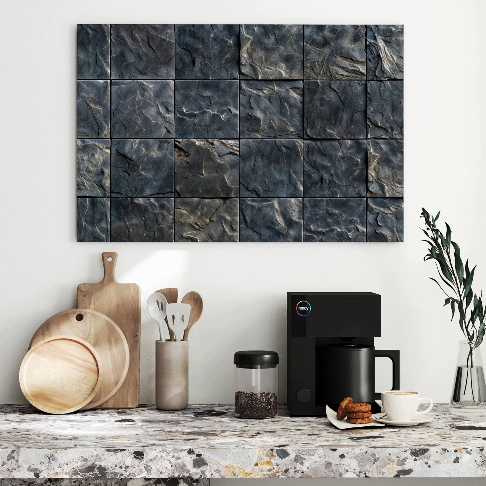 Magnetická tabule Plytki lupkové 90 × 60 cm