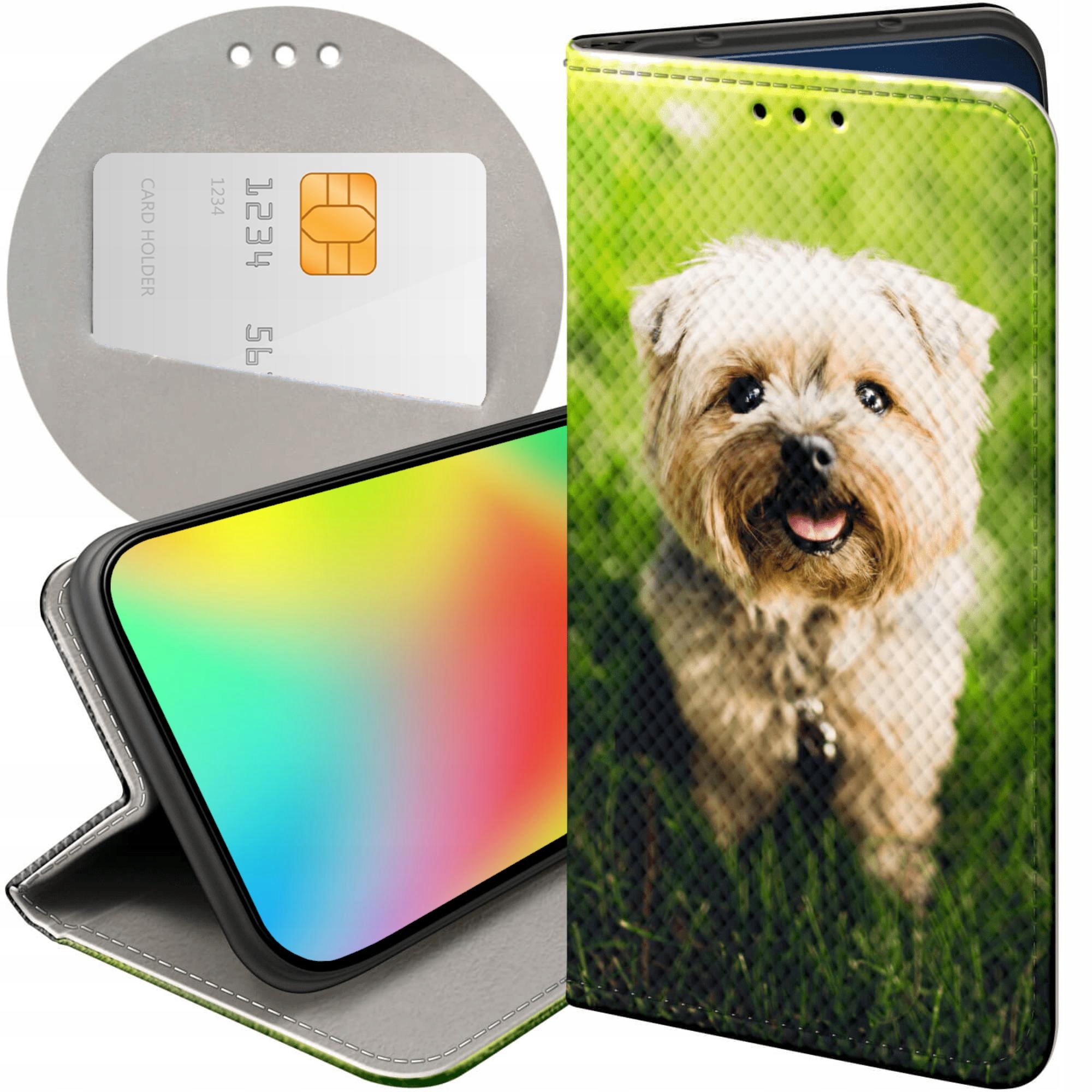 Etui Z Klapką Do Huawei P8 P9 Lite 2017 Pieski Psiaki Dogs Futerał