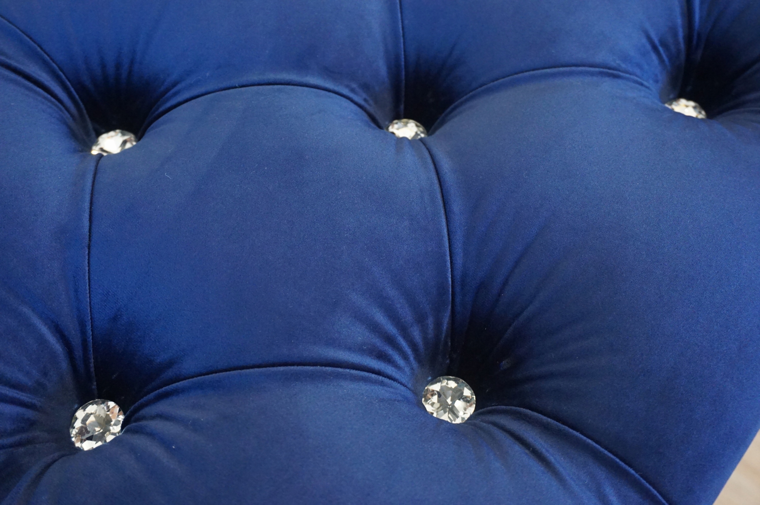 Pufa - Ławeczka otwierana, pikowana GLAMOUR. Materiał obicia tkanina