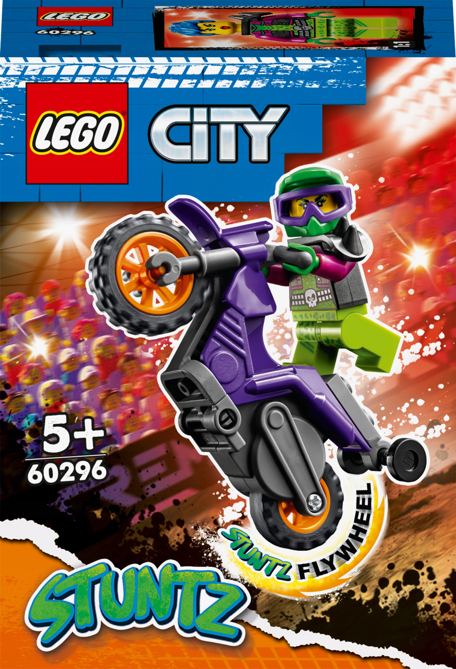 

Lego City Wheelie na motocyklu kaskaderskim 60296