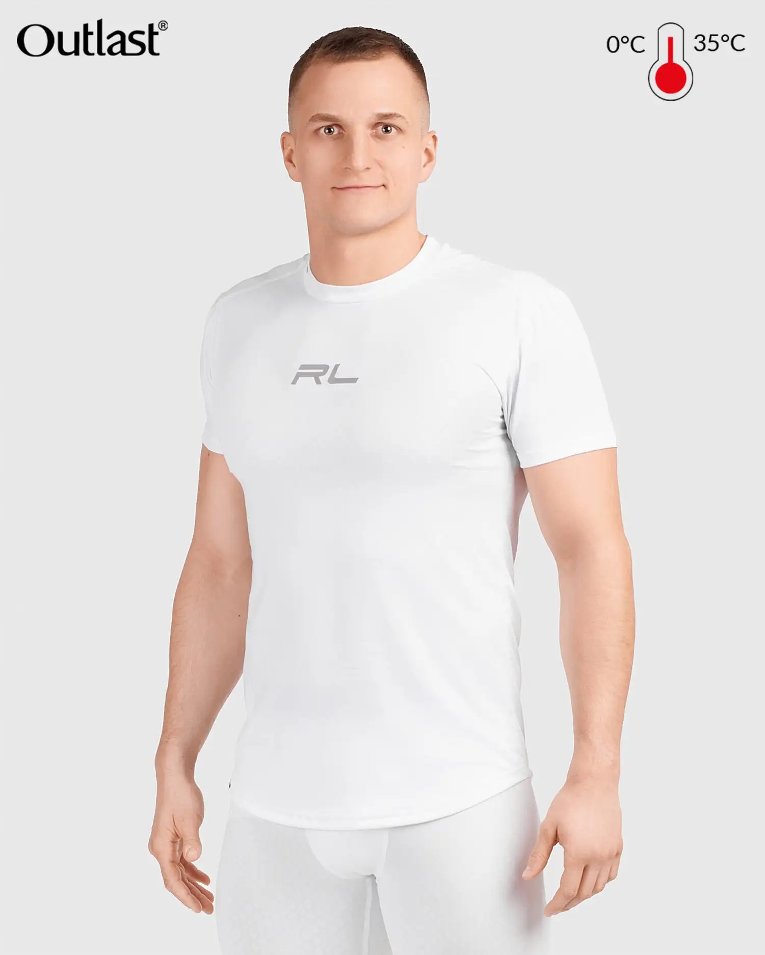 Outlast Mars Pánske termo tričko Termoaktívne spodné prádlo Biela