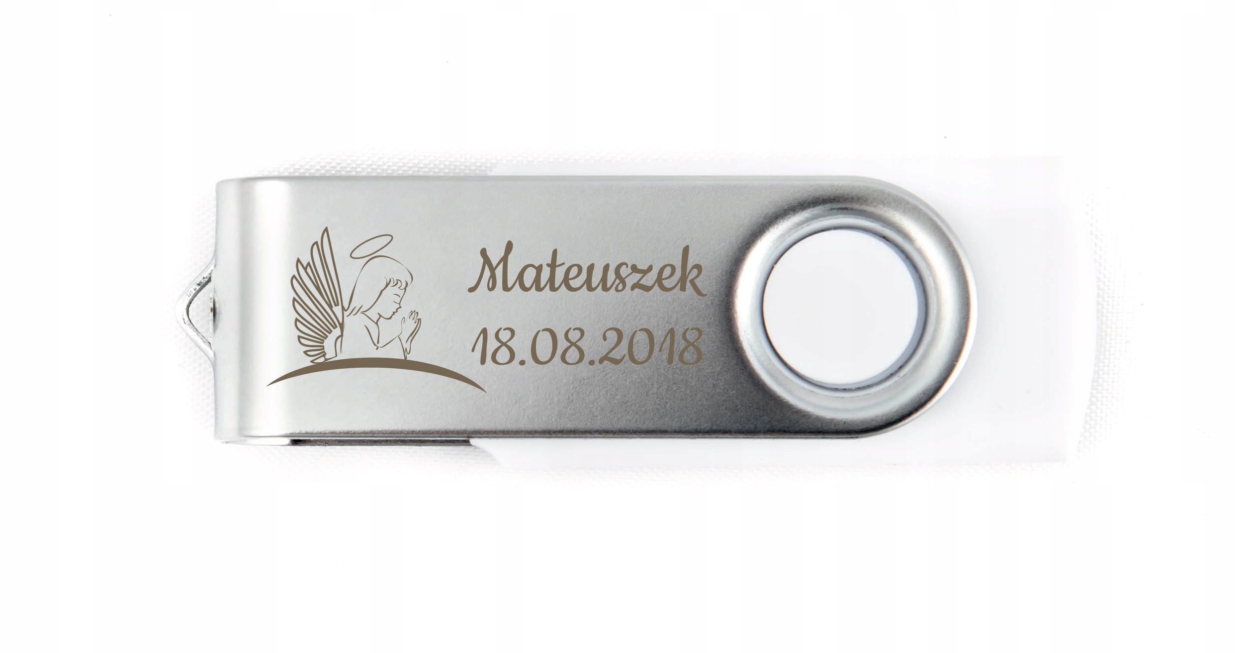 Pendrive Pamięć USB 8 GB z grawerem na CHRZEST ŚW Pojemność 8 GB
