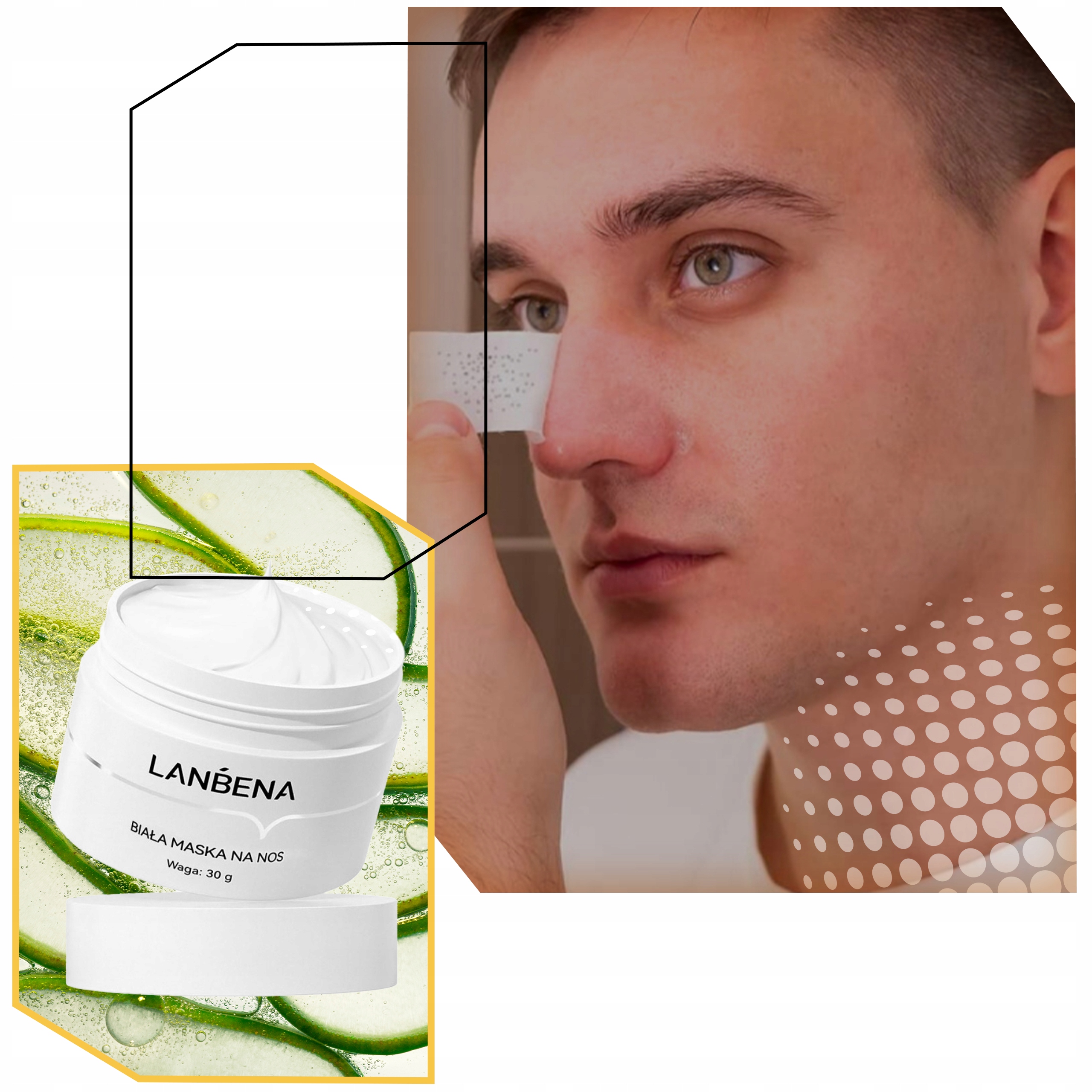 BIAŁA MASKA PILATEN WĄGRY + 60 PLASTRÓW Opakowanie słoiczek