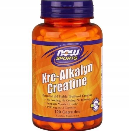 Now Foods Kre-Alkalyn Creatine, 120 kapsułek