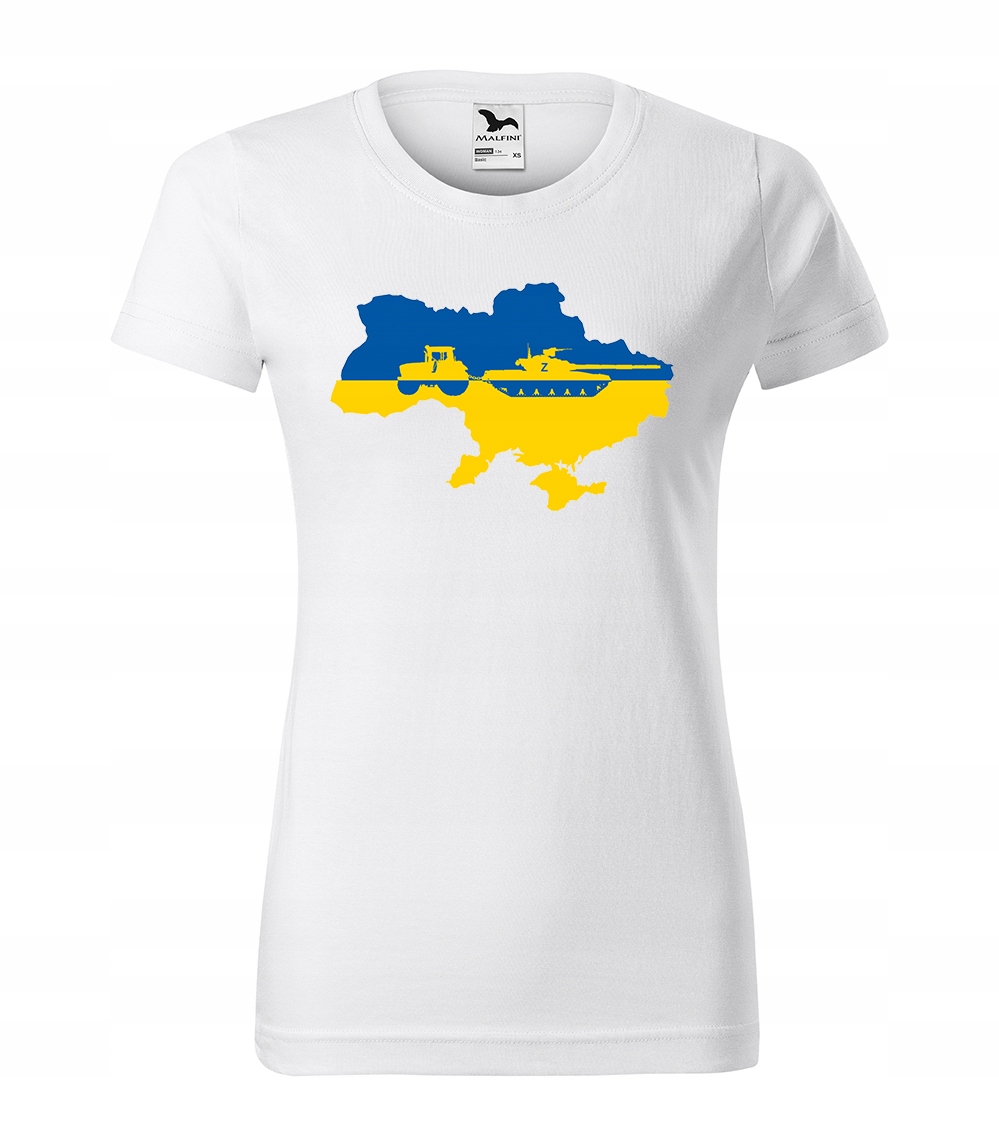 

Tshirt z nadrukiem Traktor Czołg Ukraina L